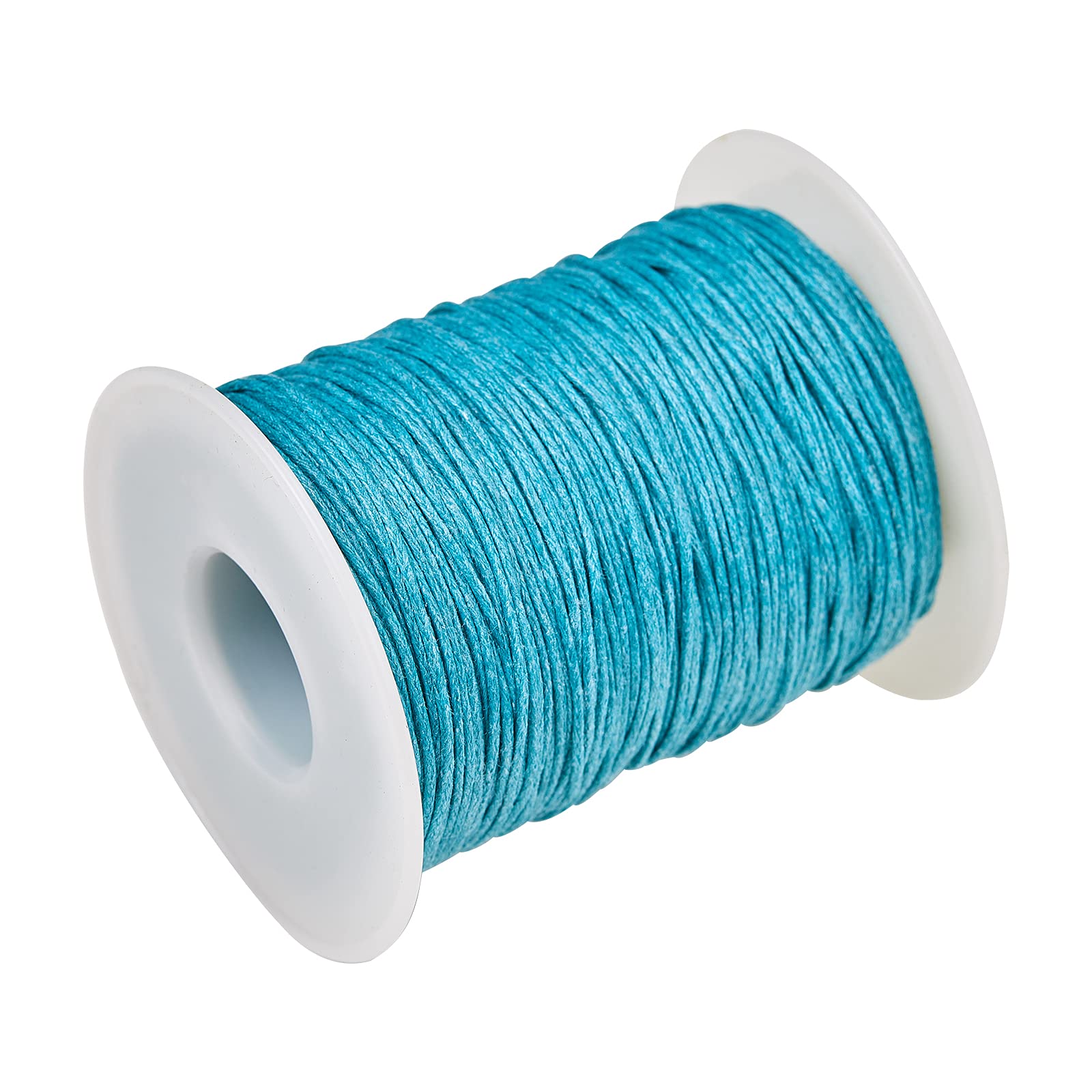 Ur Urlifehall #8 100 Yards Teal 1Mm Waxed Cotton Cord Macrame Waxed Beading Thread String For Bracelet Necklace Jewellery Making
