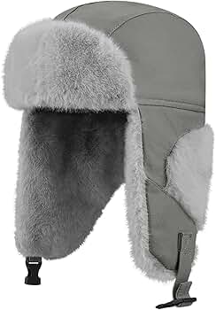 Amazon.com: Croogo Unisex Winter Trapper Hat Cold Proof Keep Warm