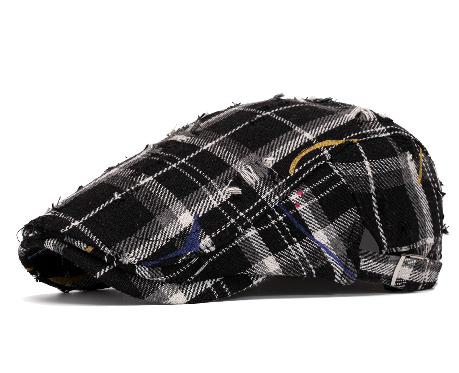 Quanhaigou Unisex Denim Newsboy Hats Flat Ivy Gatsby Cabbie Driving Berets Hat Cotton Dad Cap for Men Women