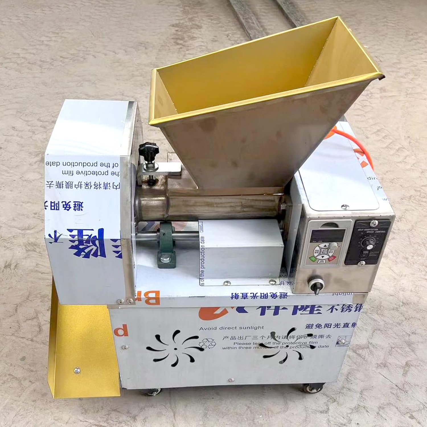 Electric Automatic Dough Cutter Machine, 400W, 110V, Stainless Steel, 3 Sizes Molds, 25mm-40mm, 0-500g Adjustable Weight, Suitable for Food Processing Plants, Restaurants, Bakeries