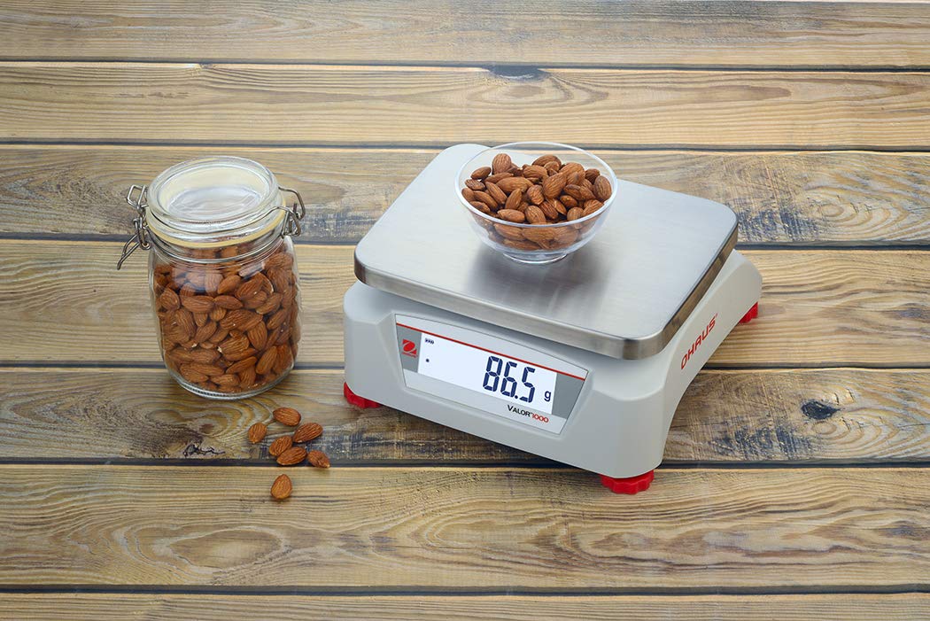 OHAUS V12P3-EU Valor 1000 - V12P Bench and Compact Scale, 3kg Capacity, 0.5g Readability