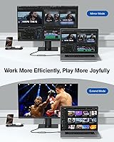 Vista 6 de IVANKY 4K Mini DisplayPort to HDMI Adapter, 4K@30Hz Mini DP to HDMI Adapter, Gold-Plated/Braided Thunderbolt 2 to HDMI Compatible with MacBook