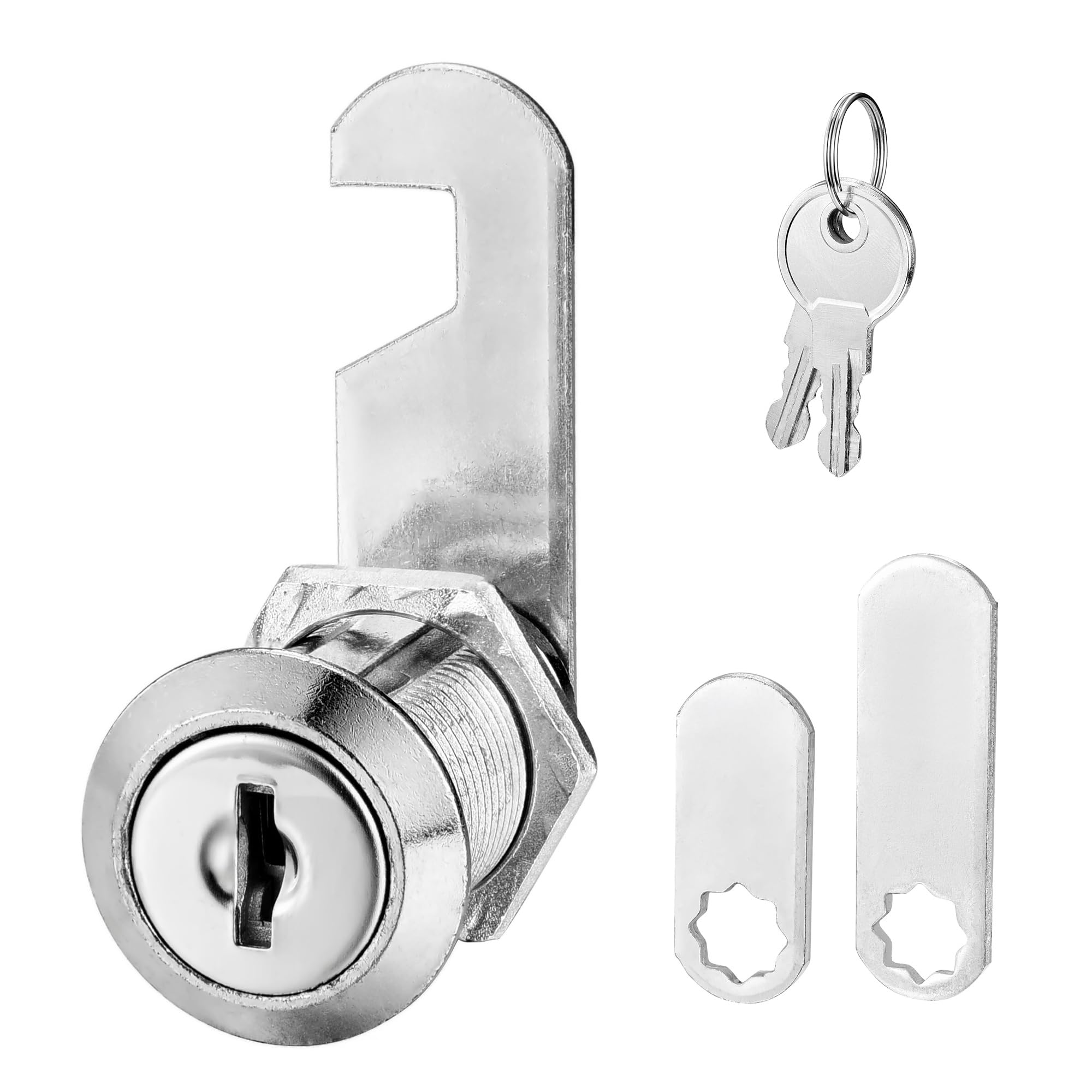 1-1/8" Cam Lock Keyed Alike - For Mailbox, Toolbox, Desk, Safe, Cabinet, Locker