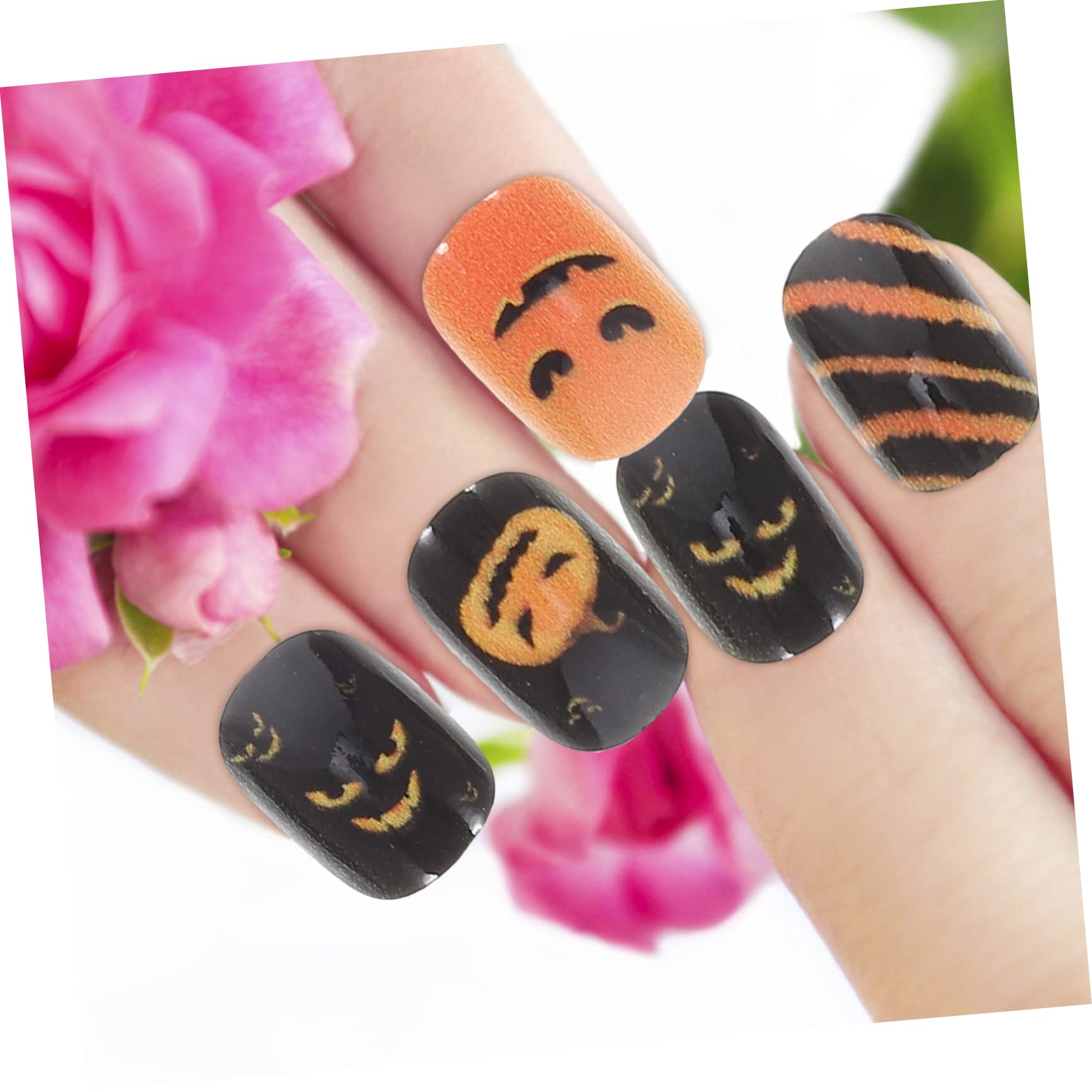 LALAFINA 288pezzi Unghie Per Halloween Unghie Adesive Per e Adulti Design e Facili Applicare e Rimuovere Per Festeggiamenti e Manicure Festive