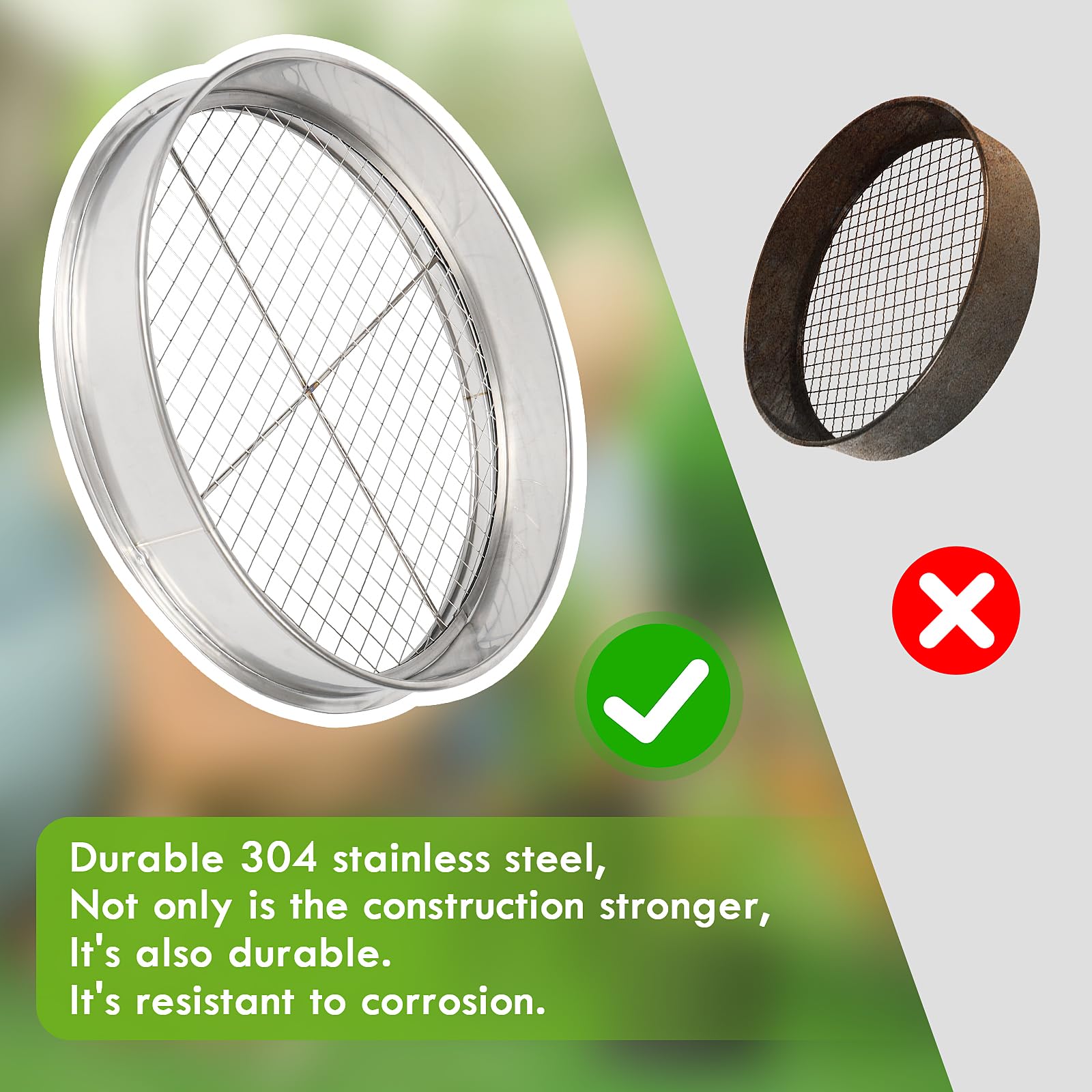 Tamis de Sol pour Le Jardinage, Tamis de Sol en Acier Inoxydable de 12 Pouces avec 5 écrans Fins Remplaçables, Gants et Pelle, Tamis pour Sable, 3mm, 5mm, 8mm, 10mm, 12mm (Argent)