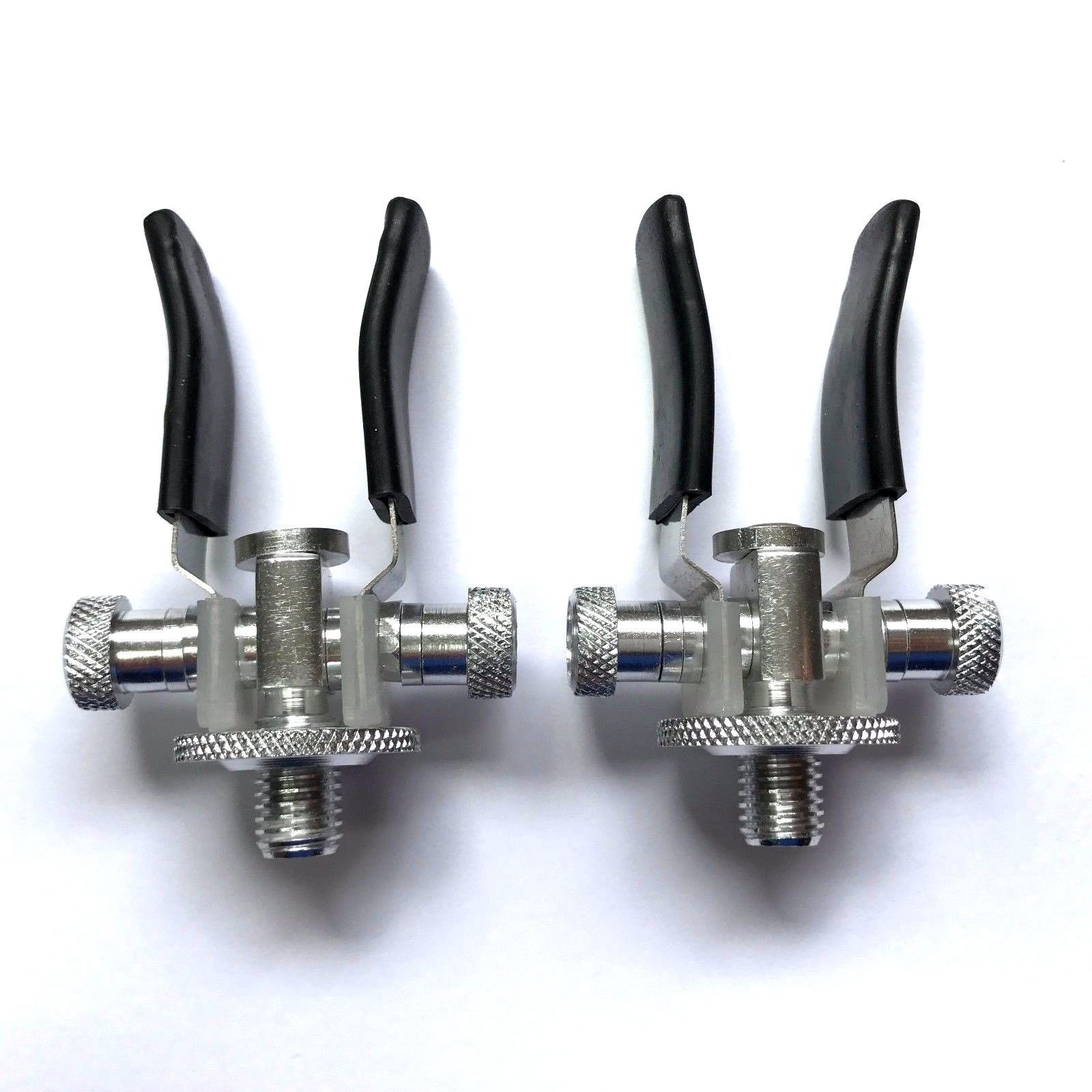 2 CARP FISHING SILVER ALUMINIUM SPECIALIST ADJUSTABLE SUPER LITE BUTT ROD RESTS