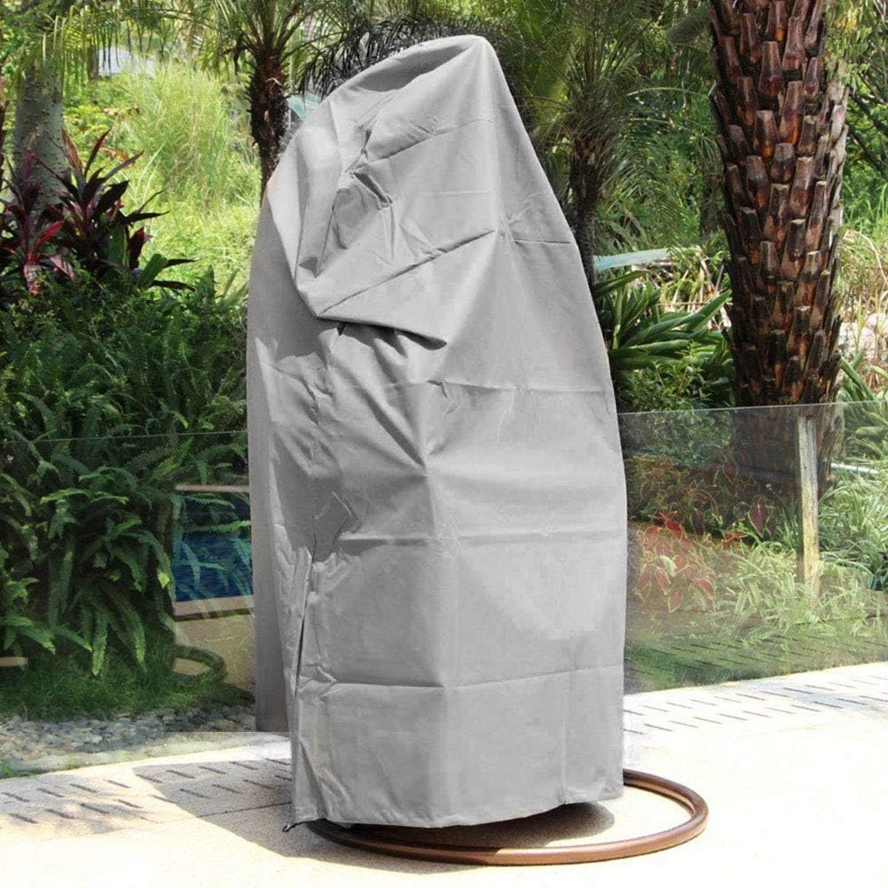 Patio Hanging Chair Cover- Cocoon Egg Chair Cover - for Rattan Wicker Swing Seat Chair - Furniture Protective Cover - Waterproof Oxford Fabric with PVC Lining