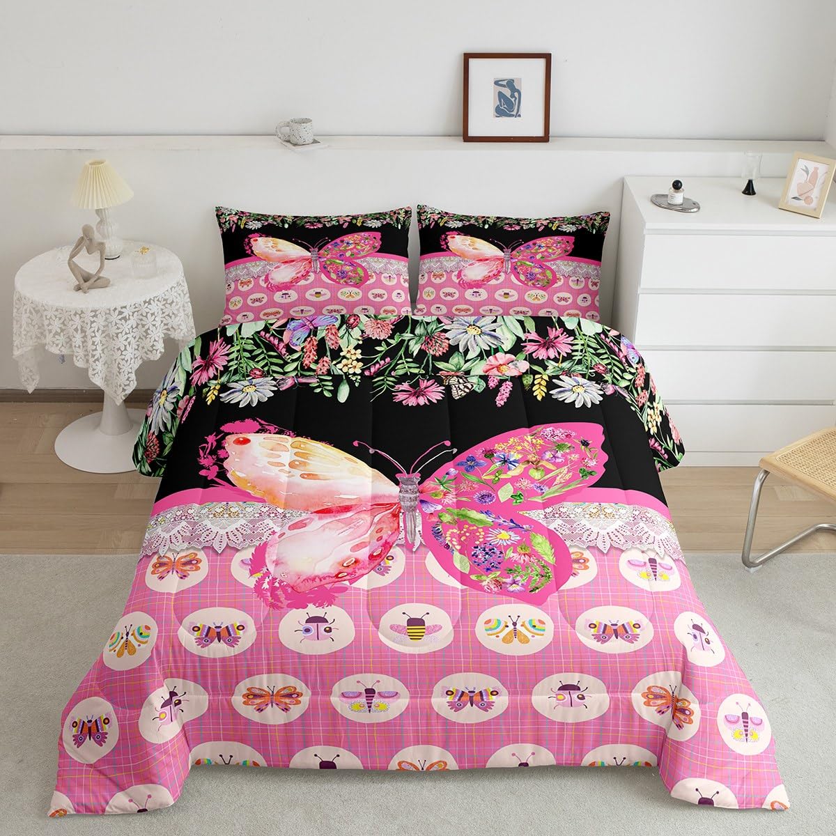 Set di biancheria da letto a tema pasquale a 3 pezzi con stampe