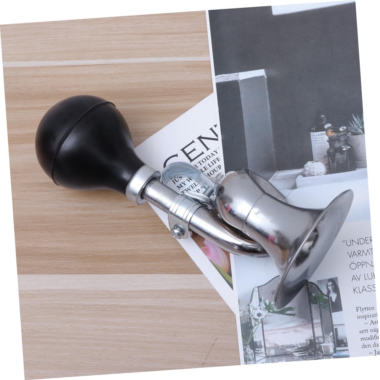 SUPVOX Snail Trumpet Bike Horn Loud Air Horn Handlebar Alarm Made of Aluminum Alloy Weatherproof Cycling Safety