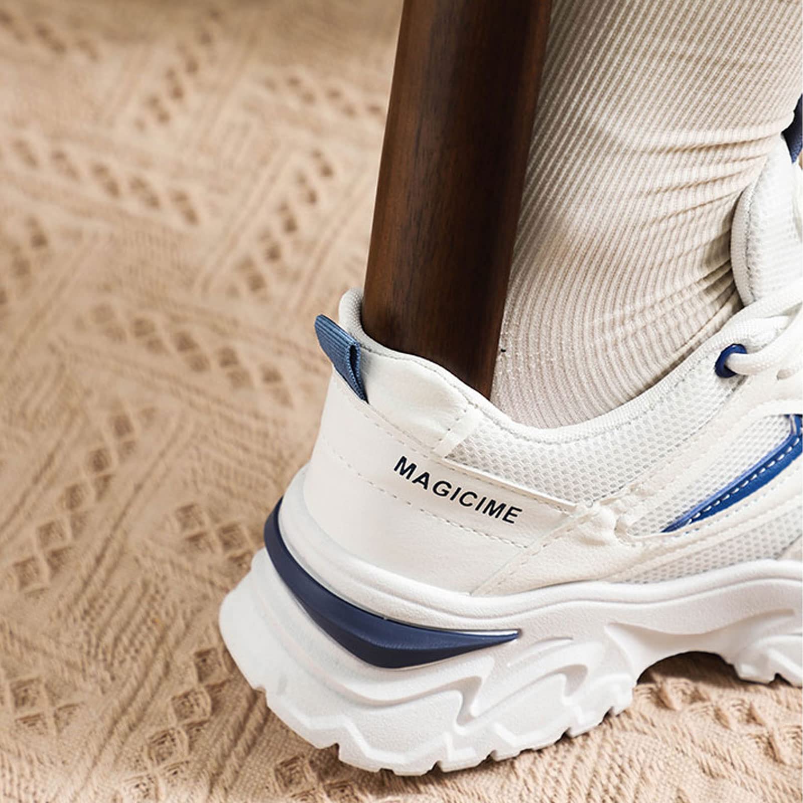 Calzador Largo de Madera 38 cm para Zapatos, Personas Mayores, Hombres, Mujeres