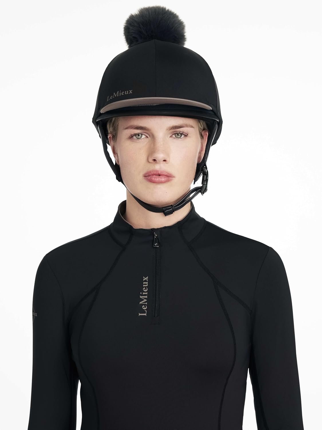 LeMieux Classique Pom Hat Silk - Horse Riding Helmet Cover