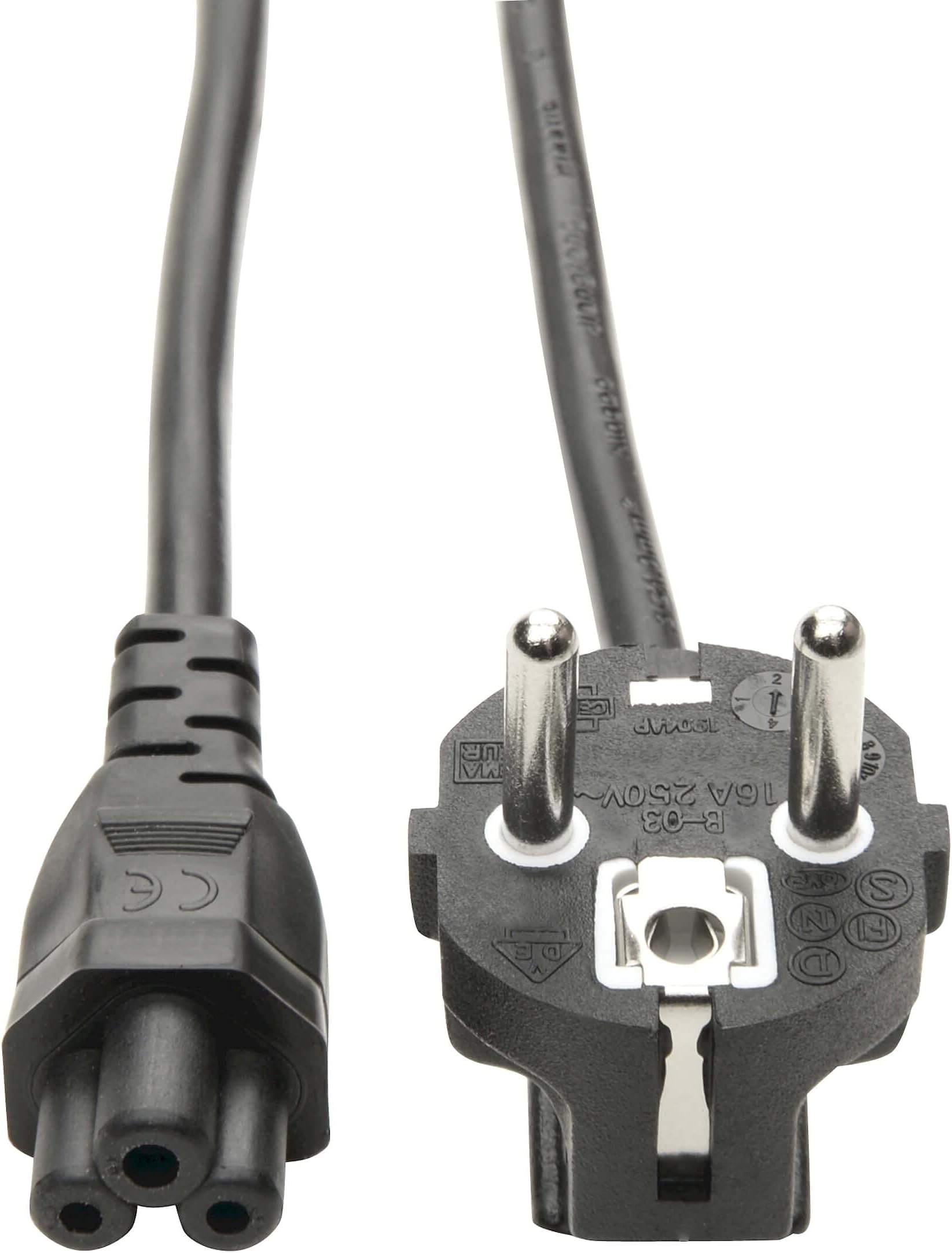 Tripp Lite 2 Prong European Computer Power Cord (C5 to SCHUKO CEE 7/7) 6-ft.(P058-006)