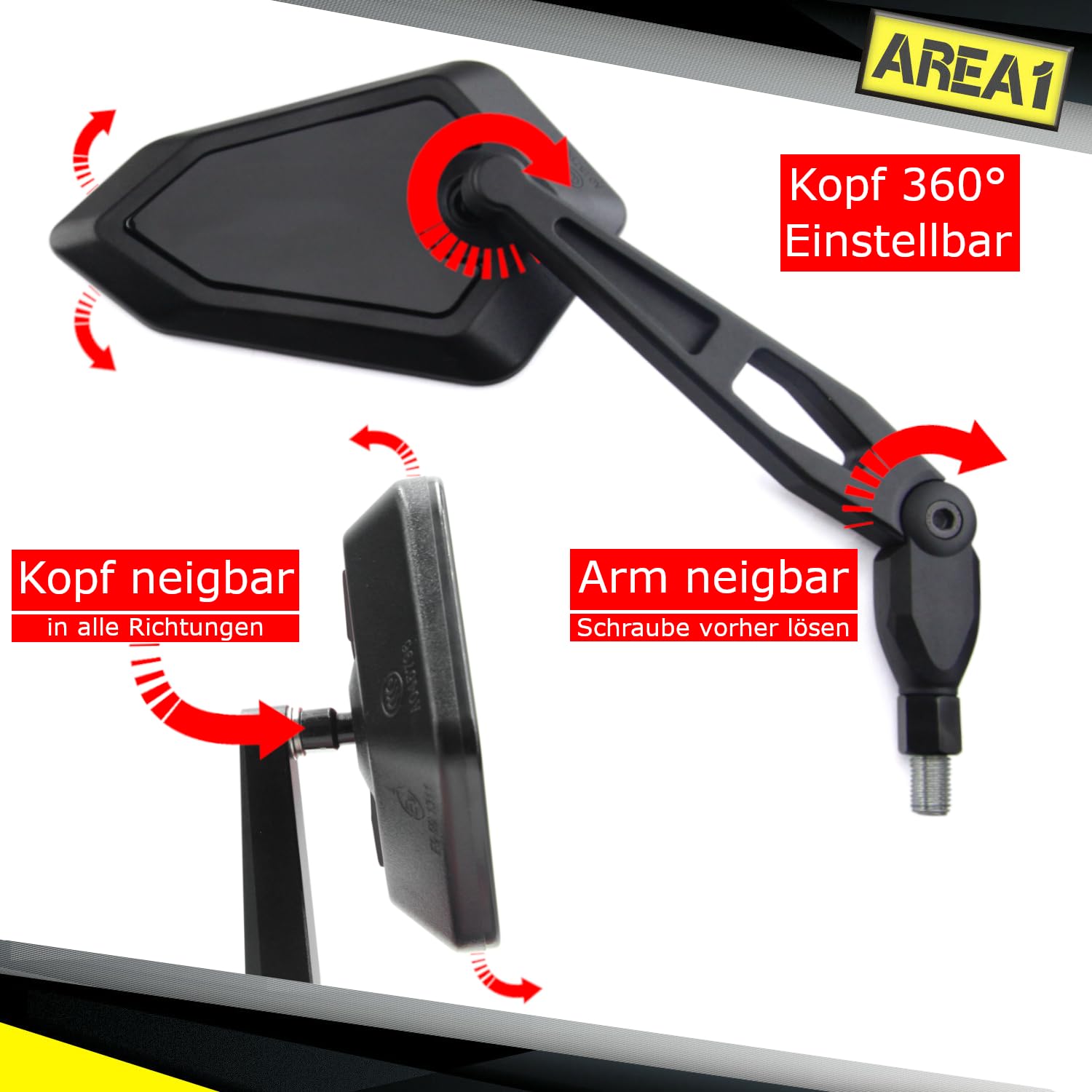 Rétroviseur Droit Pour Honda Hornet 600 (03-06) Et CBF 600 N (03-10) - Neuf