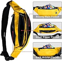 Vista 257 de Riñonera para hombres y mujeres, impermeable, para deportes, para viajes, senderismo, correr