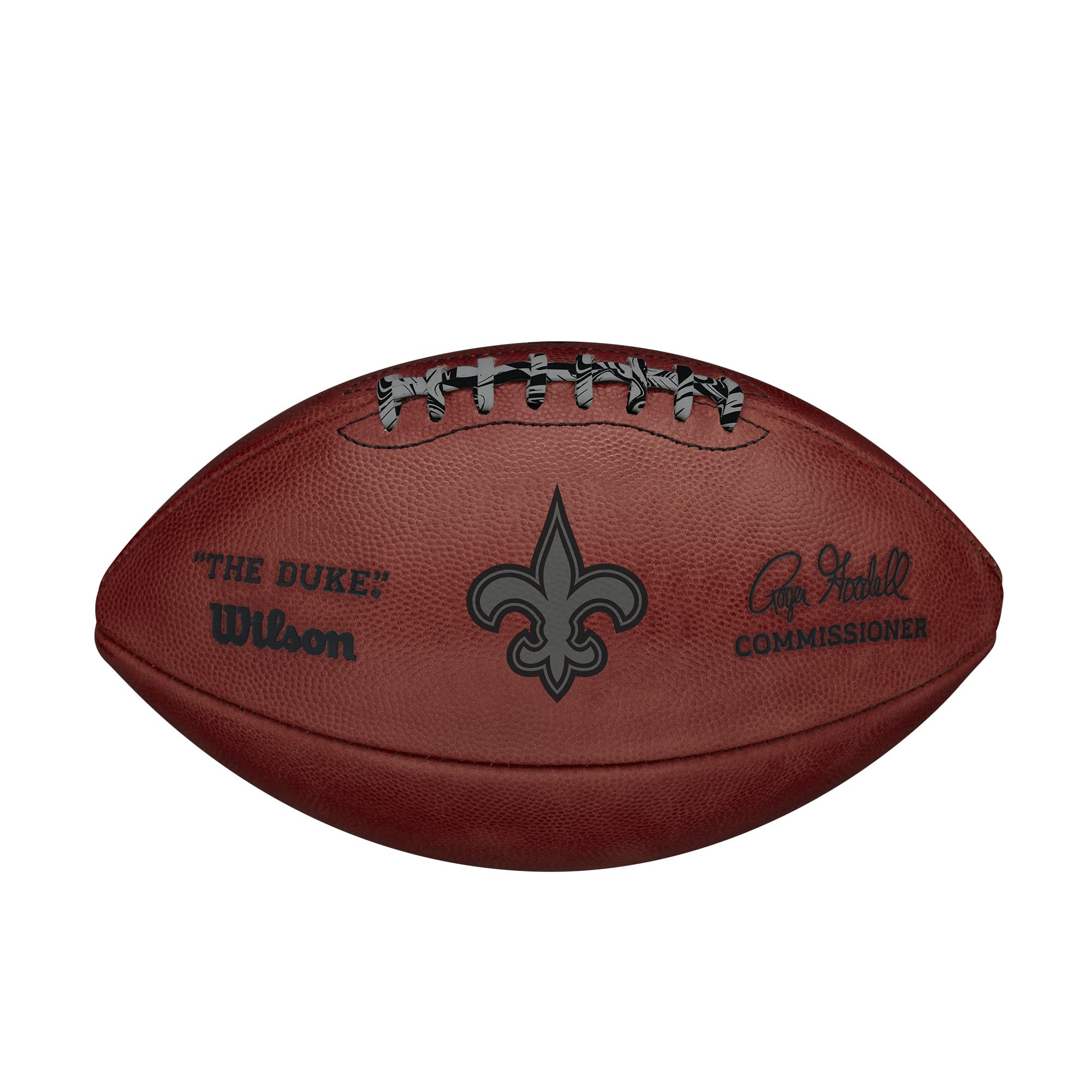 Wilson The Duke NFL Team Metallic Football - New Orleans Saints