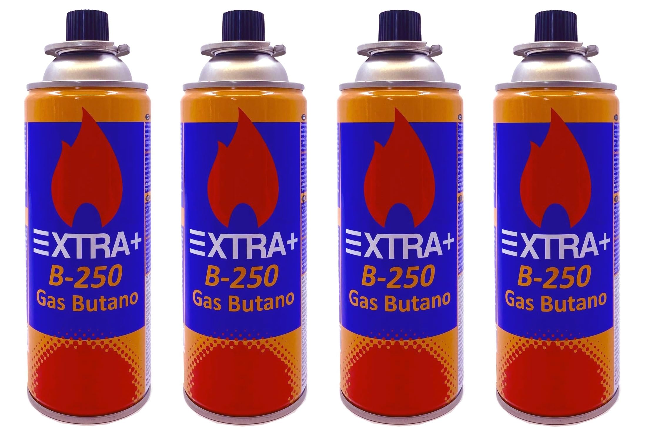 Pack de 12 Cartuchos de Gas Butano Recambio de Gas Propano Portable Gas Butano Compatible para Cocina Portátil, Hornillo, Soplete Soldador, Camping B-250 227gr