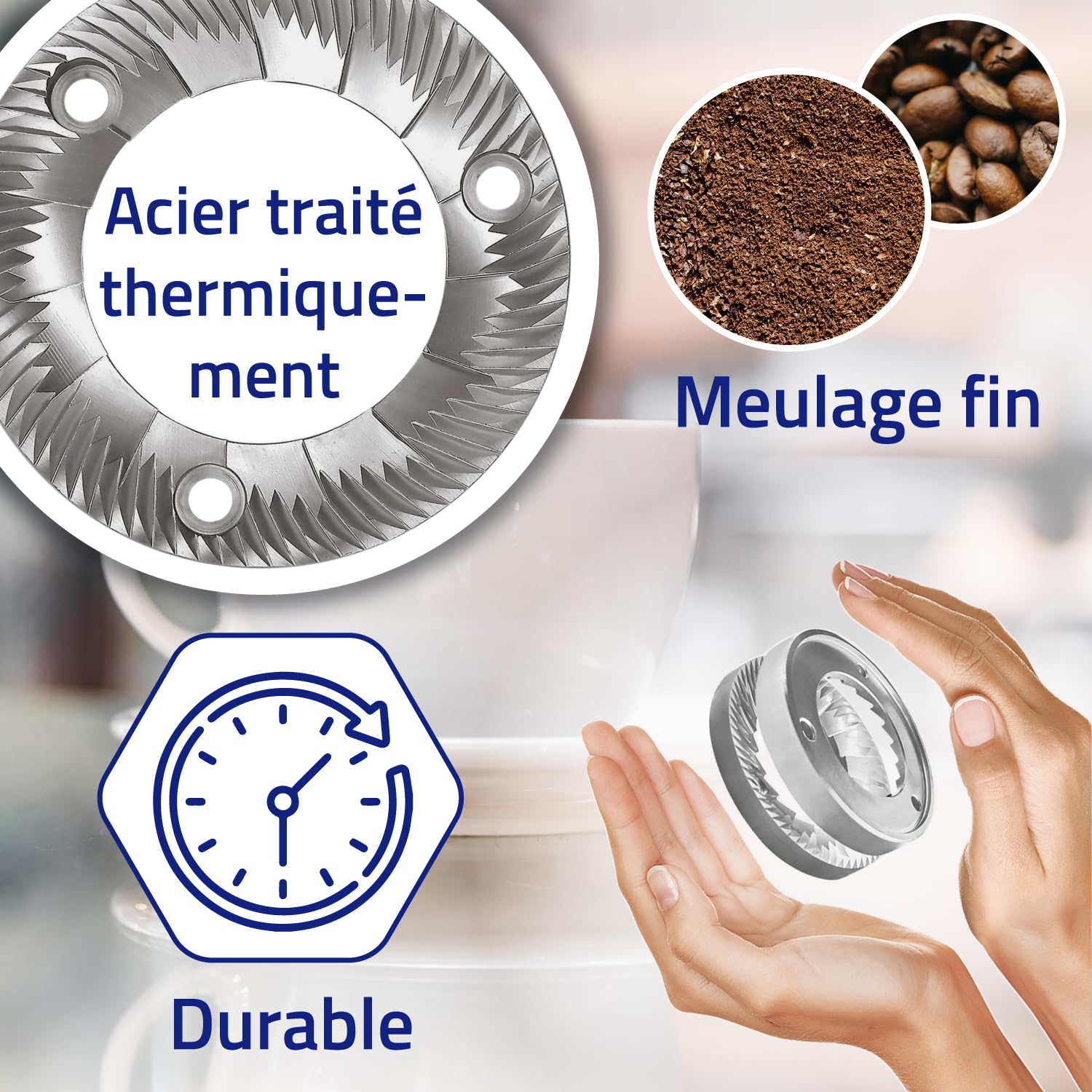 Disque de Broyage à 16 dents pour Moulin à Café - Extérieur Ø 63,30 mm - Garantie de 10 Ans – MONTERAL