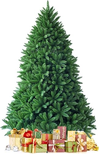 FANTASK Árbol de Navidad Artificial, Sistema Plegable, Agujas de PVC con Soporte