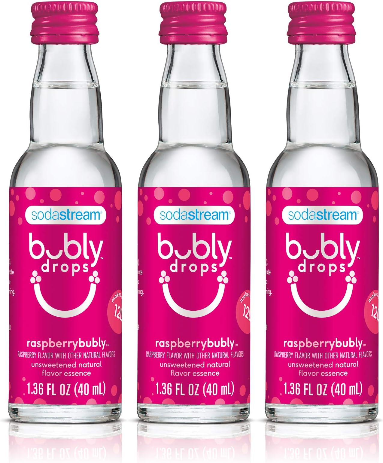 bubly Drops, Raspberry, 1.36oz (Pack of 3)