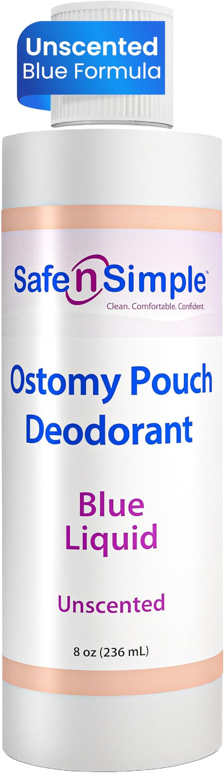 Safe n Simple n' Ostomy Pouch Deodorant, Ostomy Odor Eliminator, 8 Fluid Ounce
