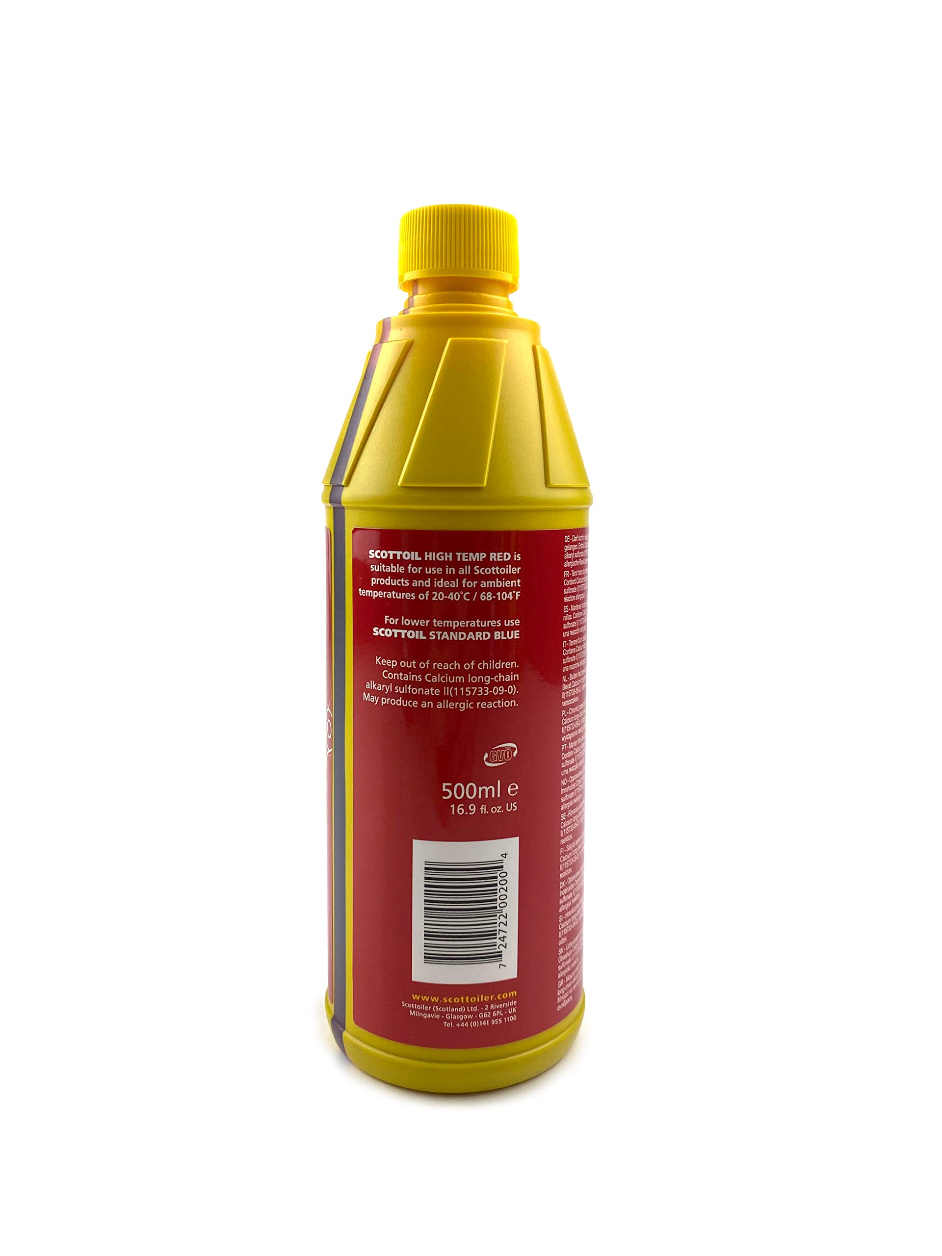 Scottoiler - Olio per catena Scottoil per moto, 500 ml ad alta temperatura rosso……