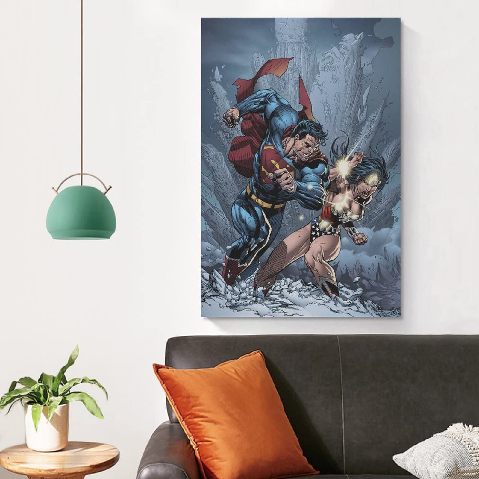 ワンダーウーマン　キャンバス地　ポスター Amazon.co.jp: ワンダーウーマン ポスター マーベル ポスター