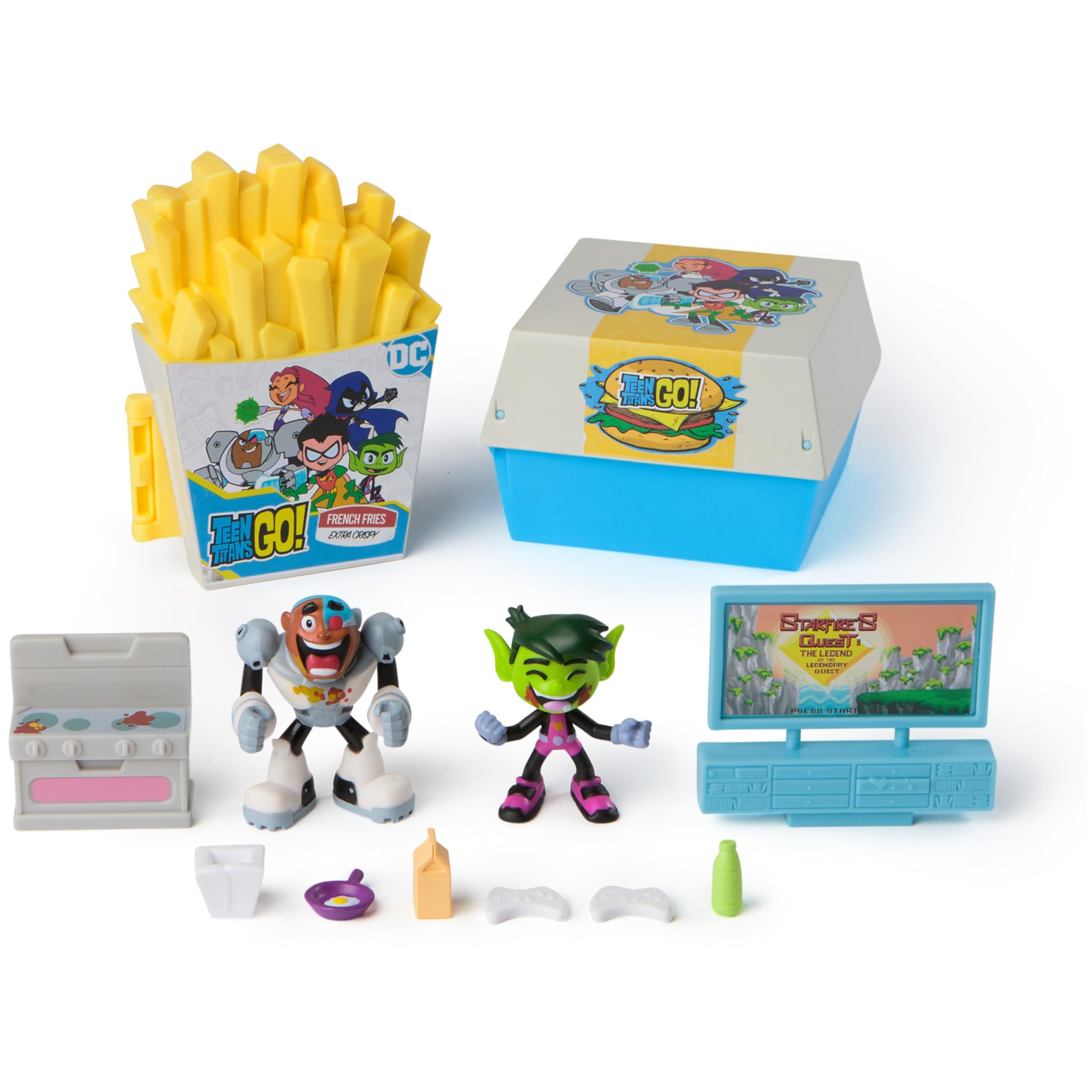 Teen Titans Go! Kitchen Chaos Dis-Play Set with Beast Boy and