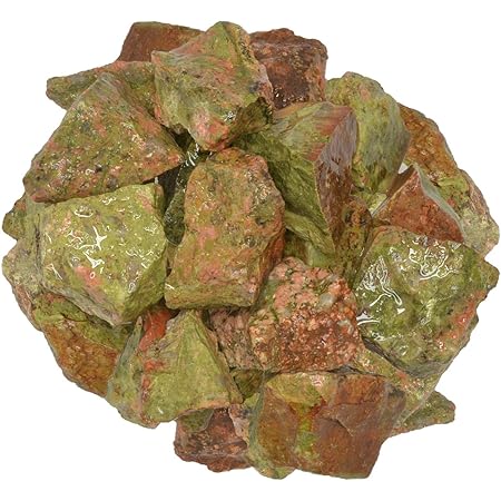 Digging Dolls: 5 lbs of Unakite Rough Stones from India - Raw Rocks Perfect for Tumbling, Lapidary Polishing, Reiki, Crystal Healing and Crafts!