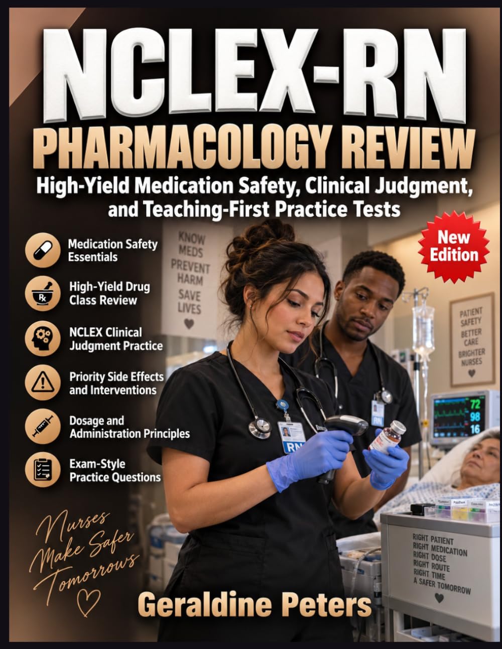 NCLEX-RN Pharmacology Review: High-Yield Medication Safety, Clinical Judgment, and Teaching-First Practice Tests