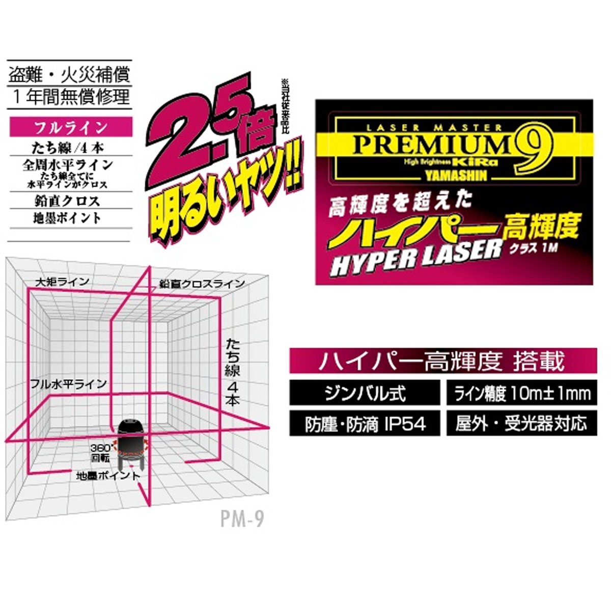 Amazon | 山真製鋸(YAMASHIN) レーザーマスタープレミアム 【本体のみ