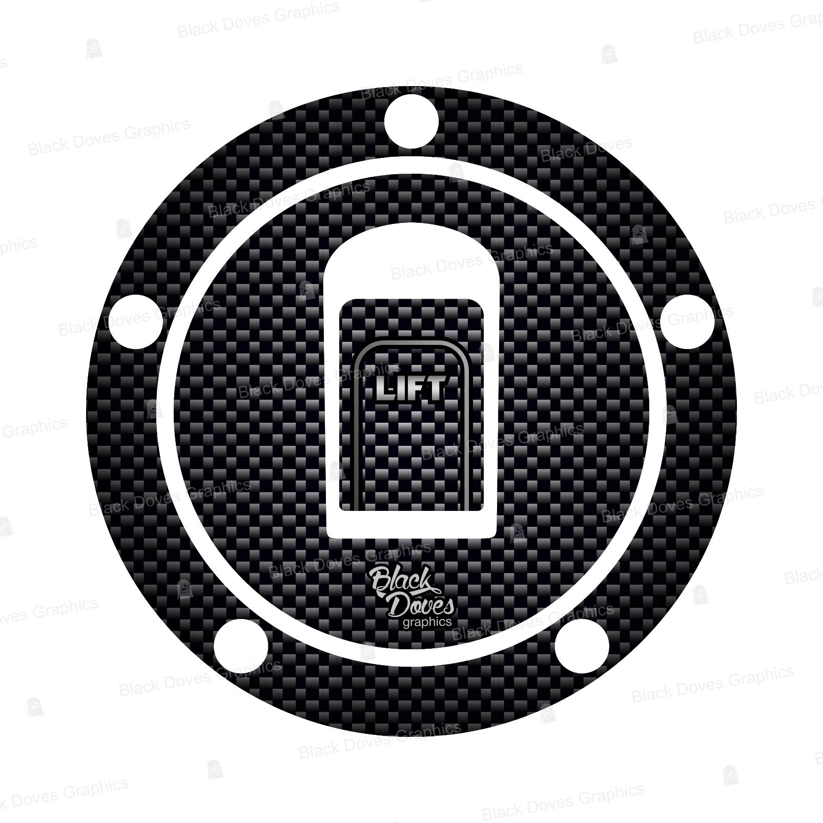 Protector Adhesivo Para Tapón De Gasolina De Moto Kawasaki Desde 2006 - Compatible Z800 Y Z1000, 5 Agujeros, Color Oro