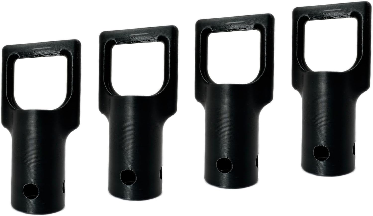 Heavy Duty Trimmer Attachment Hanger 4 Pack – Black – Wall Mount Hooks for Garage & Shed – Fits Ryobi, Toro, Homelite, Troy-Bilt, Badger, Masterforce Weed Eater, String Trimmer, Blower, Edger Tools