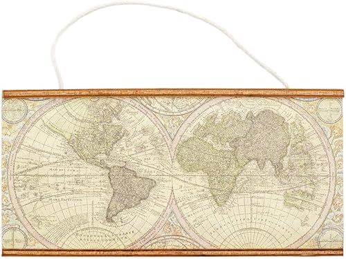 Miniatura 1 de Odoria Accesorios de decoración de casa de muñecas con mapa del mundo en miniatura 112