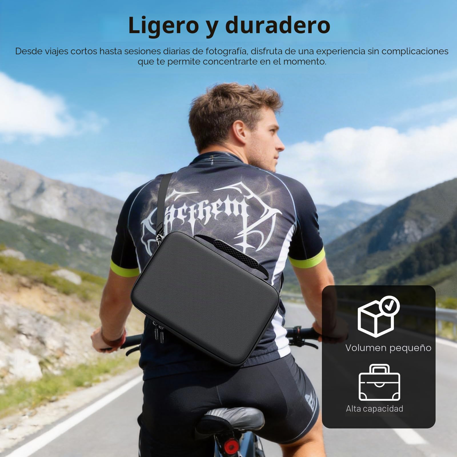 AMAZEAR Funda de transporte para DJI Osmo Action 5 Pro, DJI Action5 Pro, accesorios protectores, compacta, rígida, bolsa de transporte portátil para viajes o tienda en casa, compatible con cámara