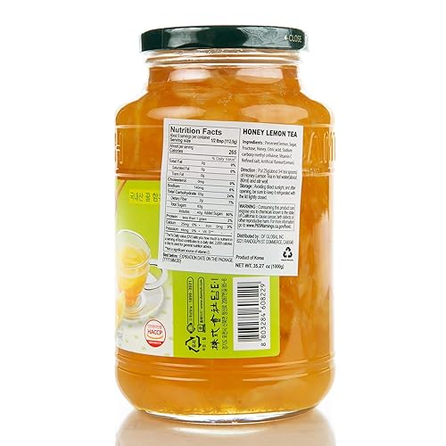 Miniatura 2 de Damtuh Té de miel y limón, 2.2 libras (35.3 onzas líquidas), limón tradicional coreano conservado con miel, té refrescante de hierbas cítricas,