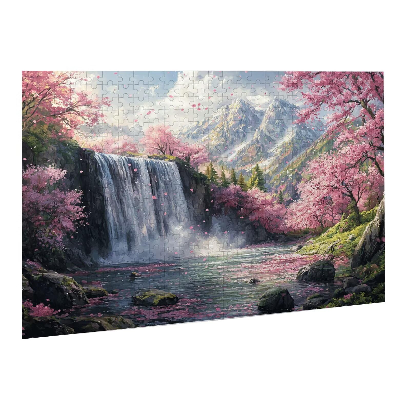 Jigsaw Puzzle, 4000 Pezzi Puzzle Classici, Rosa Puzzle Rilassamento Intelligence, Mpossibile Difficile Puzzles impegnativo per adulti Puzzles per Gioco Familiare, Regalo per Amore Amico Cascate K0F307