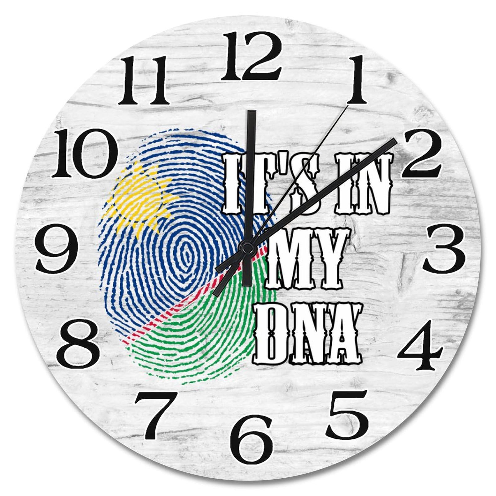 Horloge murale Namibie silencieuse pour supprimer le tic-tac dans la chambre