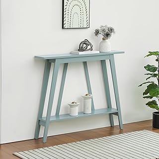Kings Brand Furniture - Console Table, Narrow Sofa Table with Storage Sh...