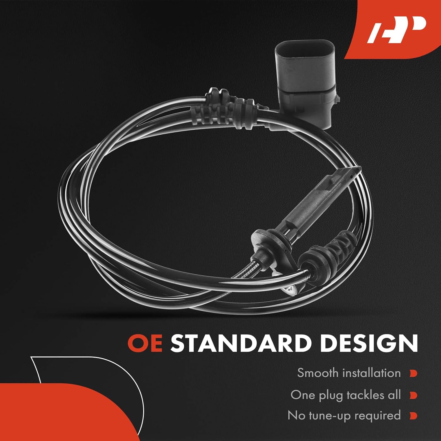 A-Premium ABS Wheel Speed Sensor Compatible with Mercedes-Benz Models - C350e 2016-2018, C300 2015-2019, L4 2.0L - Front Left Driver Side, Replace# A2059058103, 0265009317