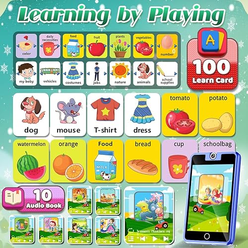 Miniatura 4 de Teléfono inteligente para niños con cámara giratoria 28 juegos, rastreador de hábitos, pantalla táctil HD, podómetro, reloj despertador, reloj