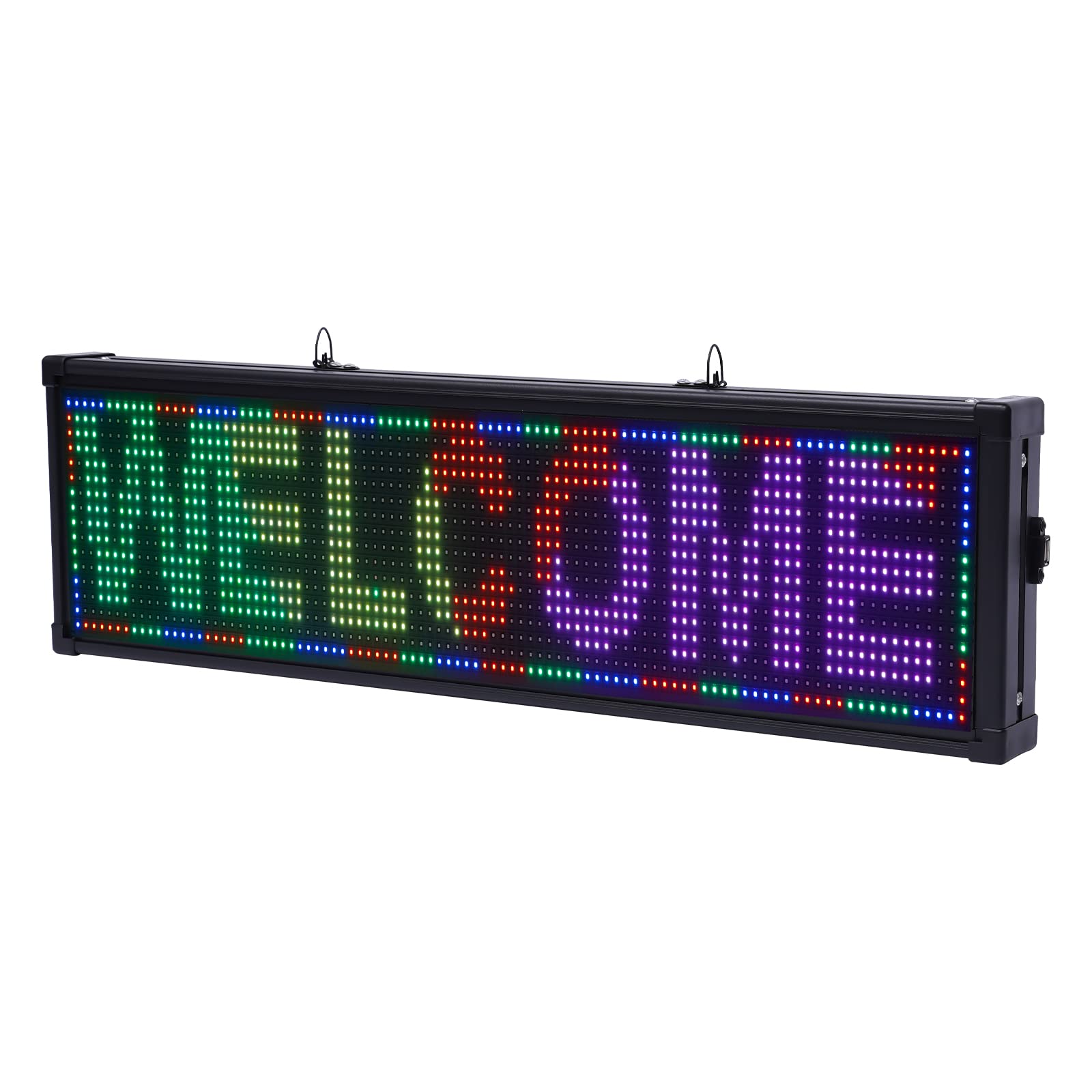 VPABES Scrolling Huge Bright Advertising LED Signs,110V LED Store Sign Open Signs for Business PC/Phone/U Disk Control Programmable LED Display for
