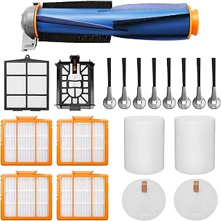 PAYUDAL Replacement Parts for Shark AV2511AE AV2501AE RV2502AE AV2501S AI Robot Vacuum Cleaner with Main Brush, Base-Post Motor Filter, Base Pre-Filter and Foam Filter Kits