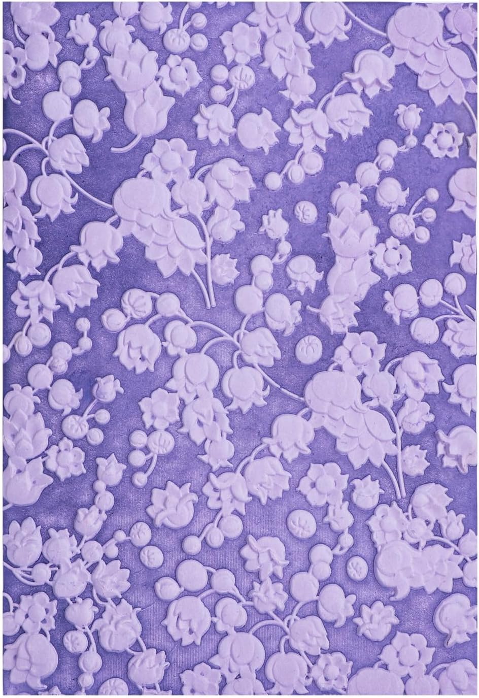 Briartw Mini Flower 3D Embossing Folder Create Textured Backgrounds for Card Making and Scrapbooking and Other Paper Craft Album Stamps DIY Decoration,Clear Plastic Texture Fades Template