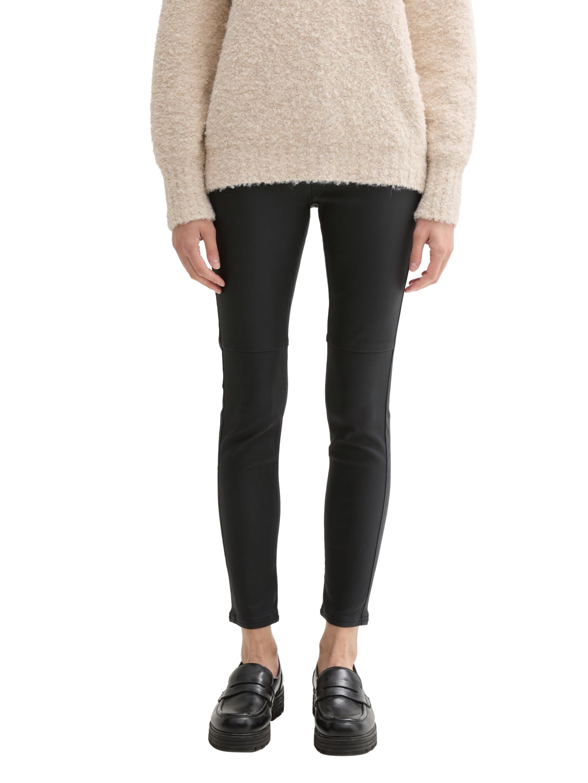 TOM TAILOR Women's Trousers, 14482 - Deep Black, 40W x 28L