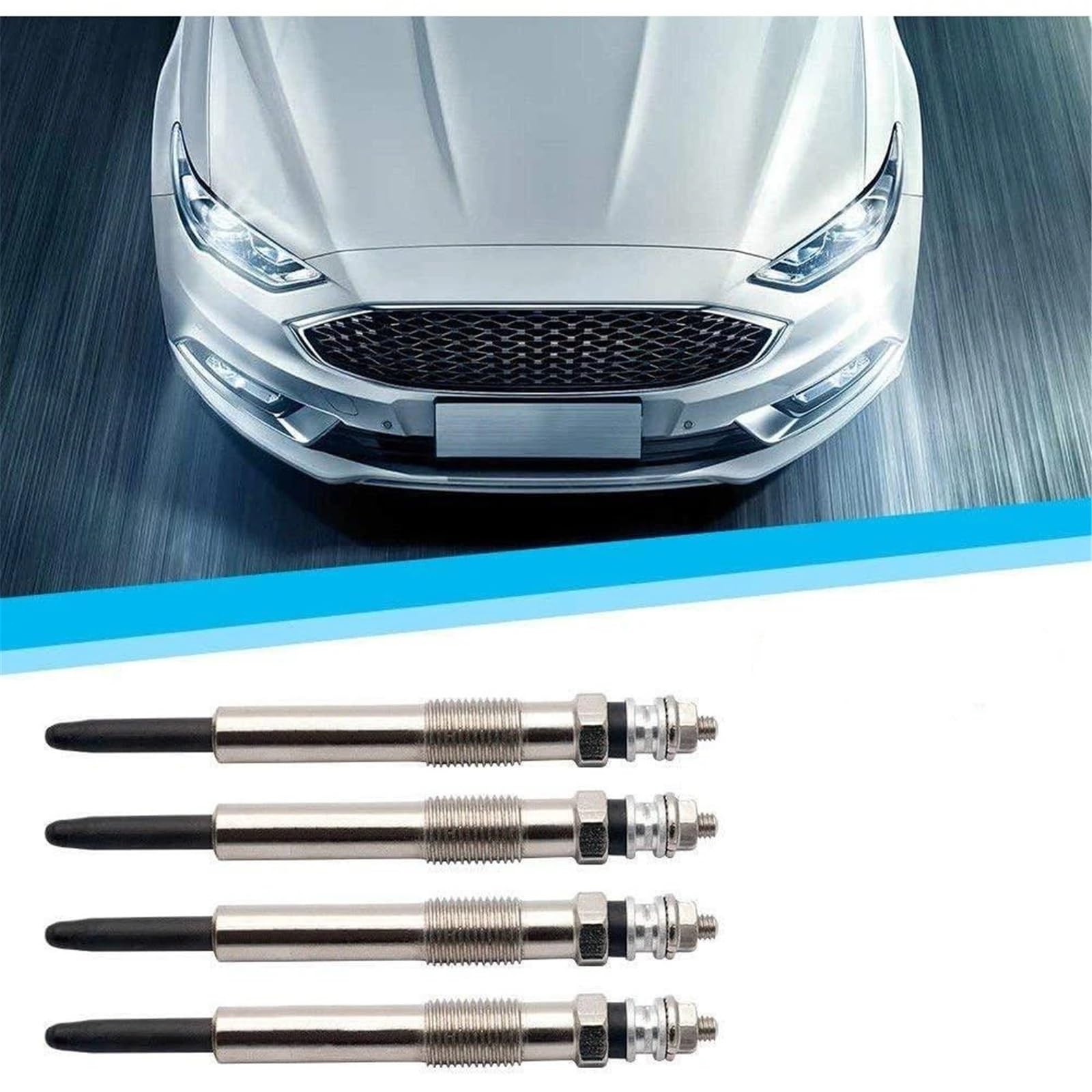 Candeletta Compatibile con 1.8 D TDCI Kit motori manutenzione per candelette preriscaldamento auto da 4 pezzi accessorio di ricambio per motorino avviamento