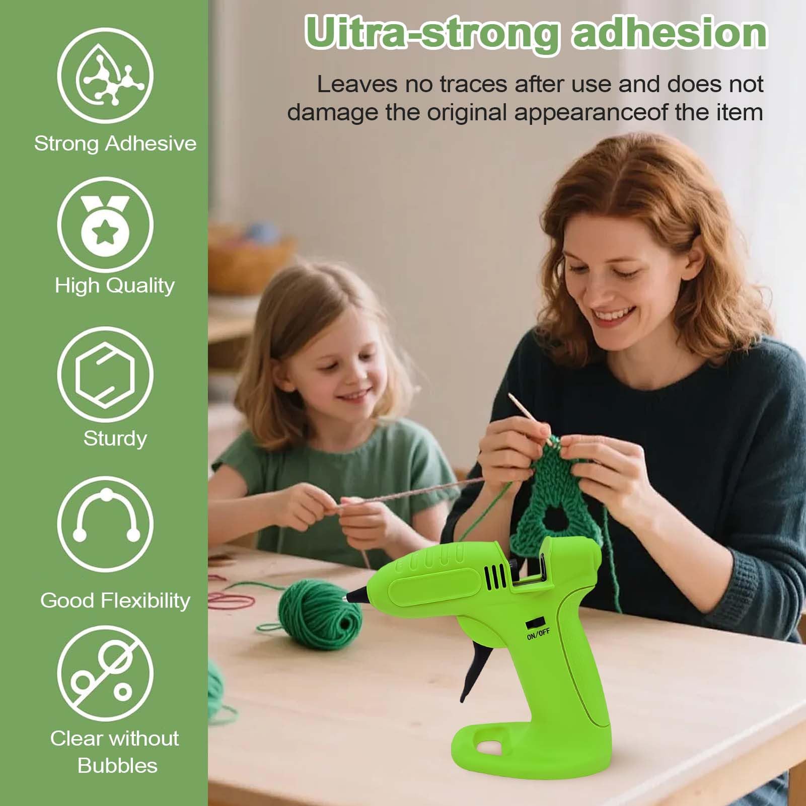 Macchina Per Colla A Caldo Forniture Artigianato Ricaricabili USB | Penna per Colla a Caldo con Batteria da 2600mAh Per Creazioni Artistiche Scrapbook Scuola Casa Ufficio Aula