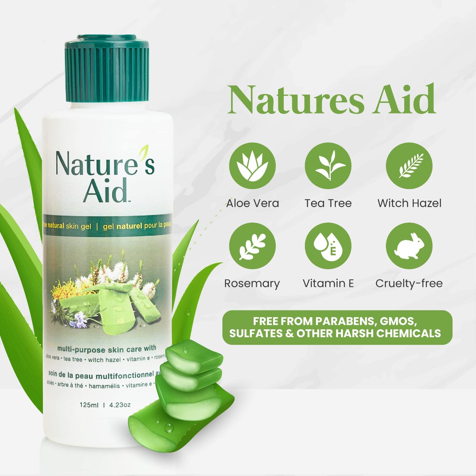 Amazon.com: Natures Aid Original Skin Gel 125ml Award-Winning