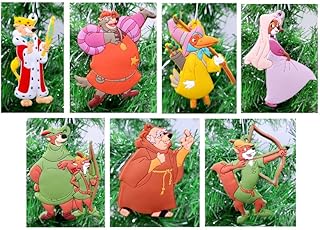 Robin Hood Deluxe Christmas Ornament Set with Robin Hood, Prince John, Maid Marian and Friends