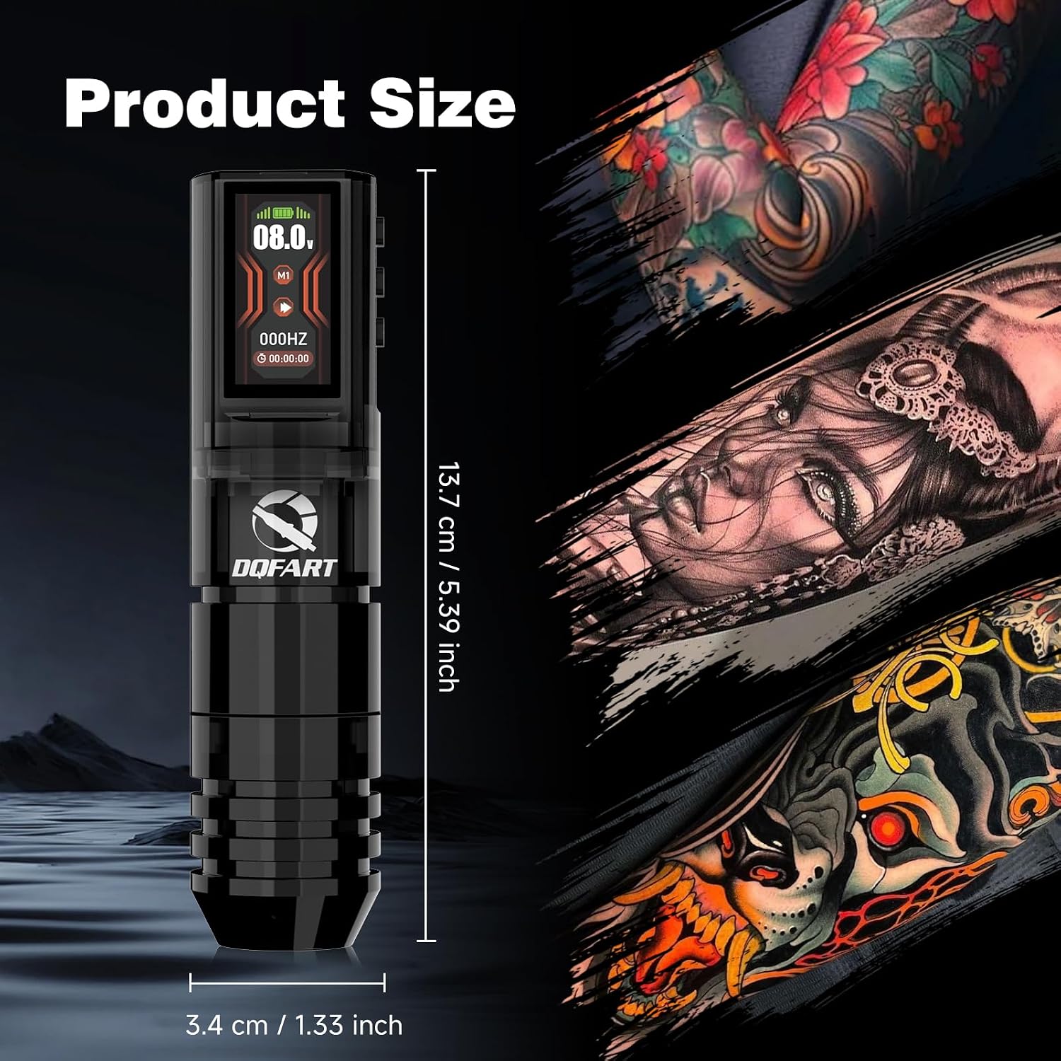 Tattoo Gun Kit for Beginners, Complete Pen with Needles & Ink image 3
