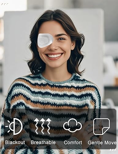 Miniatura 7 de 20 parches adhesivos para los ojos para niños, parche médico desechable transpirable para ambliopía ojo perezoso, vendajes adhesivos sin látex para